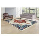 Aurora 6 ft. x 9 ft. Multi Medallion Area Rug