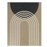 Campion Charcoal 5 ft. x 7 ft. Geometric Indoor/Outdoor Area Rug