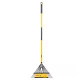53 in. Fiberglass Handle 24-Tine Steel Leaf Rake
