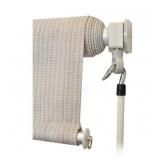 Sandbar Cream Cordless Outdoor Patio Roller Shade 84 in. W x 72 in. L