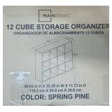 ^MainStays 12 Cube Storage Orgainzer Spring Pine