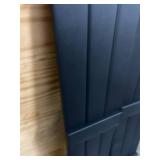 Ply Gem 11 in. x 59 in. Polypropylene Plastic 3-Board Closed Board and Batten Shutters Pair in Black