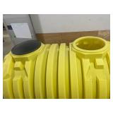 1000 Gal. Yellow Polyethylene Two Compartment Septic Tank MSRP $2,199