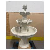 ^SUNNYDAZE 80 in. 4-Tier Electric Powered Grand Courtyard Fountain in Earth- MSRP $1,679