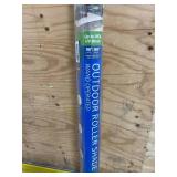 Coolaroo Walnut Cordless UV Blocking Fade Resistant Fabric Exterior Roller Shade 96 in. W x 96 in. L