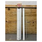 * Home Decorators Collection White Cordless Faux Wood Blinds for Windows with 2 in. Slats - 46.5 in. W x 48 in. L (Actual Size 46 in. W x 48 in. L Msrp $49.99