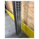 2-1/4 in. x 6 ft. Slim Channel Drain Kit Gray Grates, End Caps, Outlets, Coupling and Anchor Clips