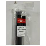 Sphere 66 in. - 115 in. Long 1.5 in. Dia Single Curtain Rod in Cocoa