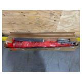9 ft. Aluminum Market Crank and Auto-Tilt Patio Umbrella in Ruby Red