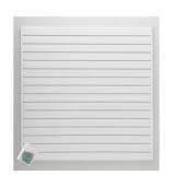 ^ Jifram Easy Living 4 ft. x 4 ft. or 8 ft. x 2 ft. White Plastic Slat Wall Kit Msrp $64.84