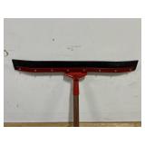 24 in. High Power Curved Rubber Floor Squeegee with 60 in. Wood Handle