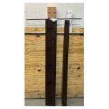 ^ Home Decorators Collection Espresso Cordless Premium Faux Wood Blinds with 2.5 in. Slats - 53.5 in. W x 64 in. L (Actual Size 53 in. W x 64 in. L) Msrp $107.98