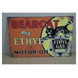 Vintage Style Metal Sign - Bearcat Motor Oil