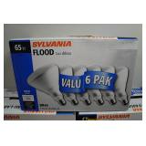 *3* 6-Packs of Sylvania 65w Indoor Flood Light Bulbs