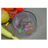 Strike King Contra 15lb Test Fishing Line and Bobbers