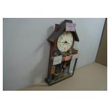 Wood Folk Art General Store Wall Clock