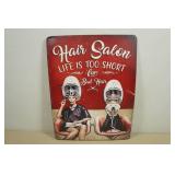 Vintage Style Metal Sign - Hair Salon