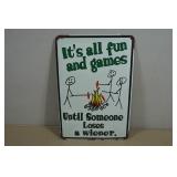 Vintage Style Matel Sign - Someone Loses a Wiener