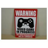 Warning Metal Sign