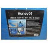 Hurley Lounger Beach Mat with Built in Cooler