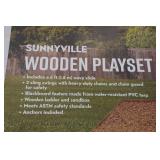 A-Game Sunnyville Wooden Play Set - Missing Some Boards