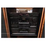 Pioneer Stereo System with Cabinet and Speakers
