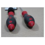 *2* Wiha Softfinish Slotted Drivers