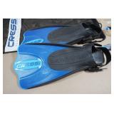 Cressi Adult Rondine Palau Fin Snorkel Set - Fin Size L/XL
