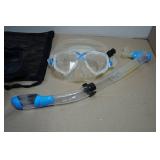 Cressi Adult Rondine Palau Fin Snorkel Set - Fin Size L/XL