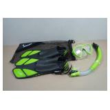 Cressi Blulove Adult Snorkel Set - Fin Size S/M