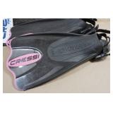 Cressi Adult Rondine Palau Fin Snorkel Set - Fin Size M/L