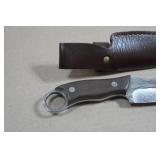 Carbon Steel Finger Hole 9" Knife