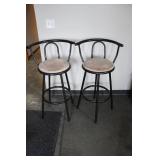 Bar Height Padded Swivel Stools
