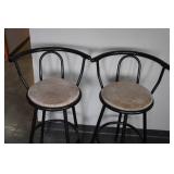Bar Height Padded Swivel Stools
