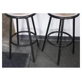 Bar Height Padded Swivel Stools