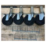 Castor Locking Wheels lot of 4