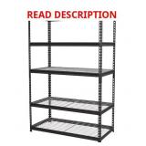 *Strongway Heavy-Duty Wire Shelving Unit, 5 Shelves, 4000-Lb. Capacity, 48in.L x 24in.D x 72in.H #4879690