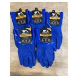 (5) Wells Lamont- Work & Home PVC Coated, Liquid-proof gloves