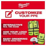 Large/X-Large Yellow Class-3 High Visibility Safety Vest with 10-Pockets and Sleeves