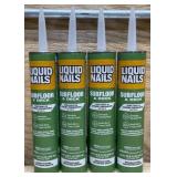 (4) Liquid Nails- Subfloor & Deck, Interior/ Exterior Construction Adhesive