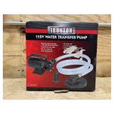 Ironton 115V Water Transfer Pump, 330 GPH, 1/10 HP, 3/4in. Ports (Does not work)