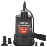 Ironton Submersible Water Pump, 1268 GPH, 1/8 HP, 1in. Port