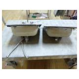 2 Stainless Steel Drop-in Sinks
