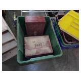 Storage Totes and Wood Storage Boxes, Wood Shelf