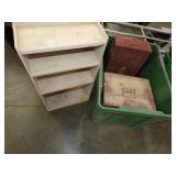Storage Totes and Wood Storage Boxes, Wood Shelf