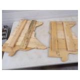 Pair of Wood MN Cutouts