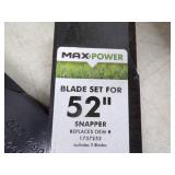 Set of Mower Blades 52" Snapper replaces OEM #1737252