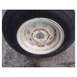 12" Trailer Tire with Rim 4 hole