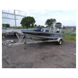1986 Crestliner Boat with Suzuki 65 HP Motor and Trailer