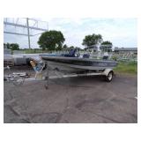 1986 Crestliner Boat with Suzuki 65 HP Motor and Trailer
